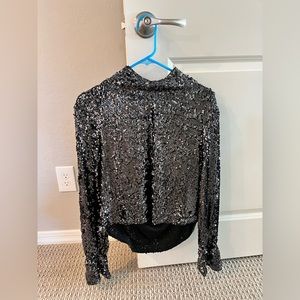 Free People Moonstruck Sequin open back top